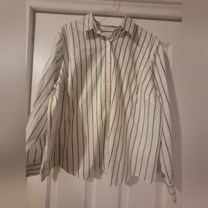 White, long sleeve blouse by Charter Club Woman, size 22W